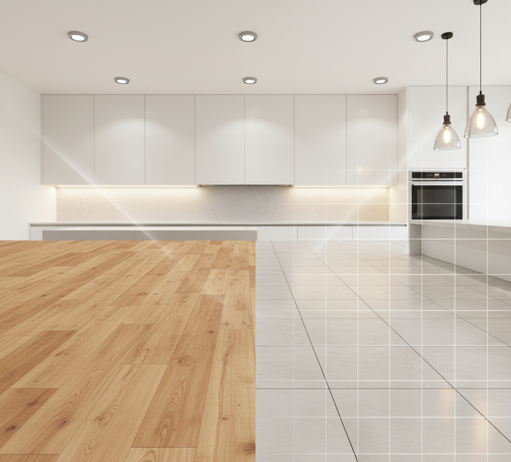 Kitchen Flooring and Lighting in Tacoma