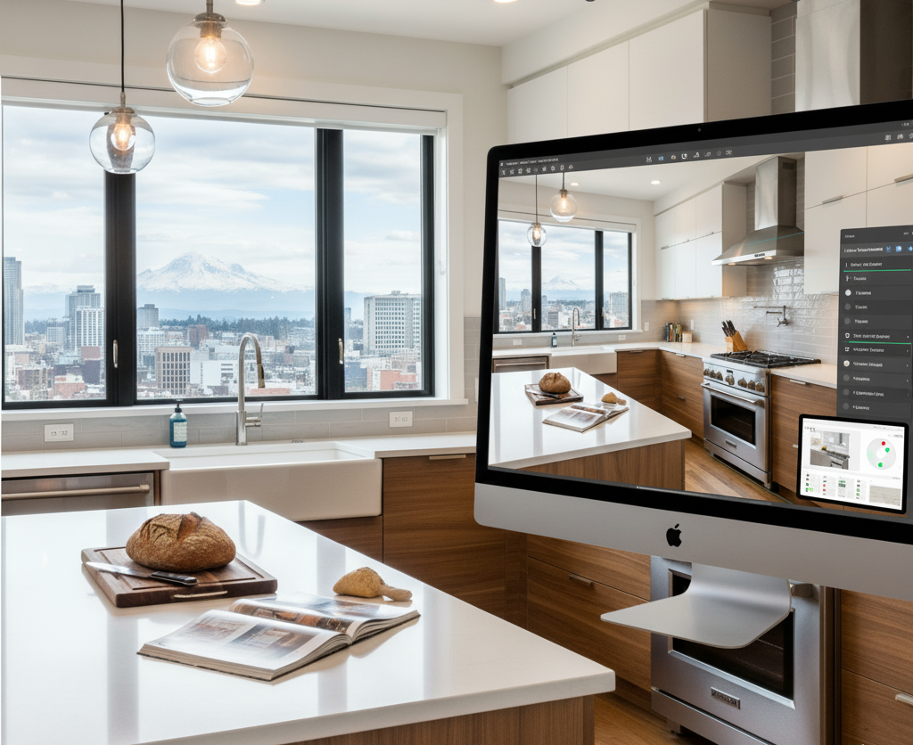 Kitchen Design and 3D Rendering in Tacoma